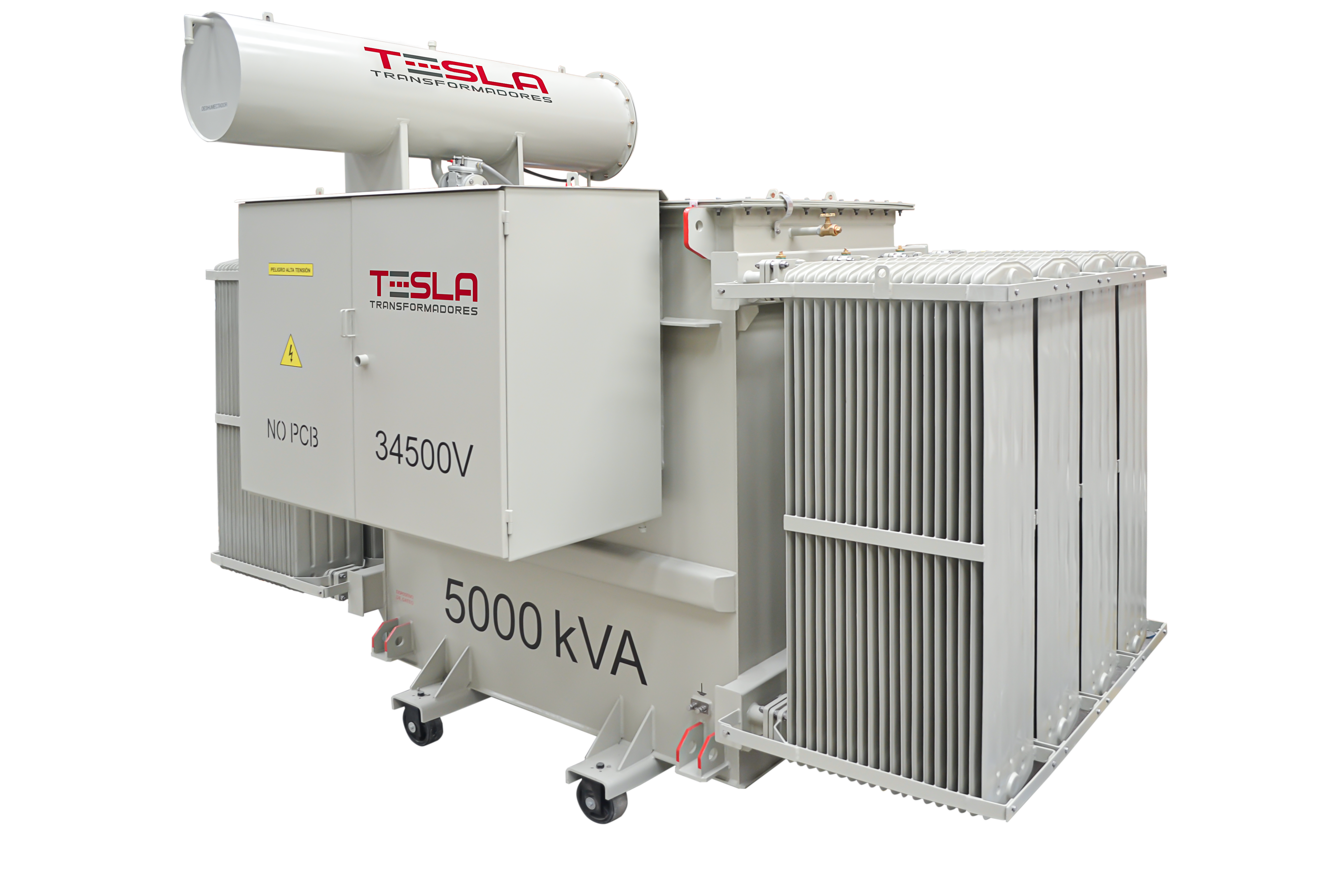 Transformador Trifásico Aceite Convencional 5000 KVA Serie 34.5 _ 1.2 KV con Garganta en BT